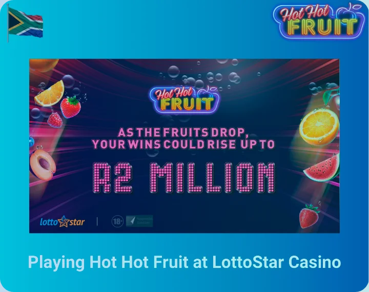 Playing Hot Hot Fruit at LottoStar Casino